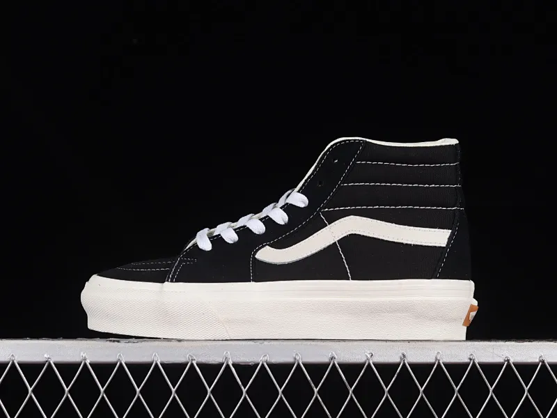 All categories Vans Vans series Vans Hi Vans high-top Vans SK8-Hi VR3 Vans official classic black and white simple casual canvas shoes VN0005UN1KP